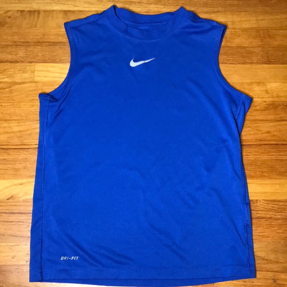 Nike Dry fit royal blue tank top Small
